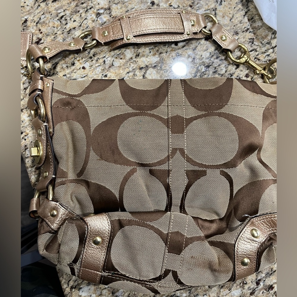 Coach monogram tote bag